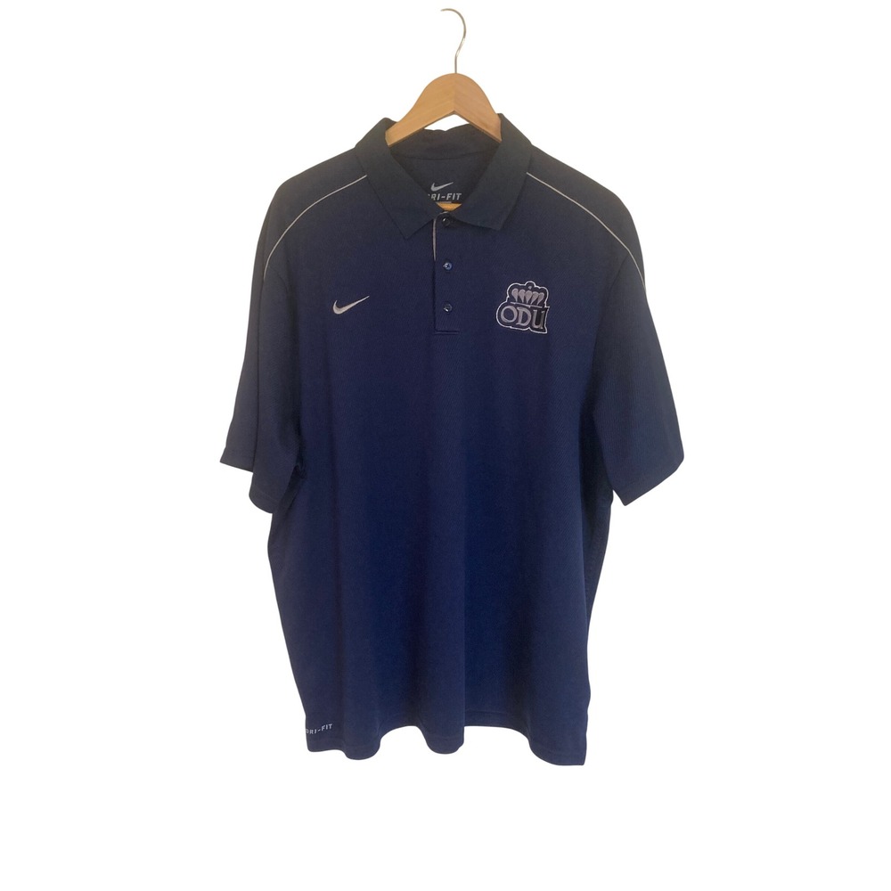 Nike Dri-FIT ODU Monarchs Navy Blue Short Sleeve Polo Shirt 473546-429 XXL